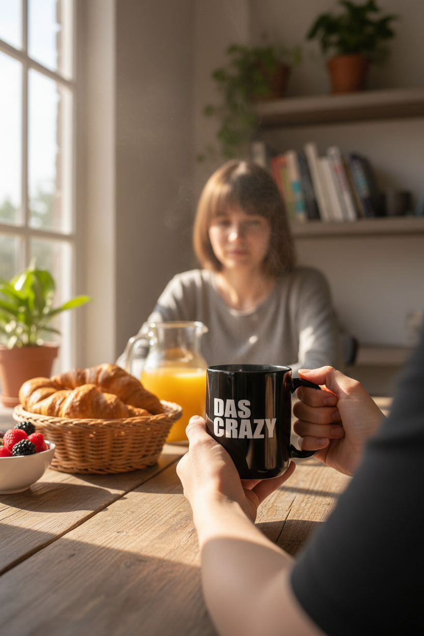 Das Crazy Morgen-Tasse