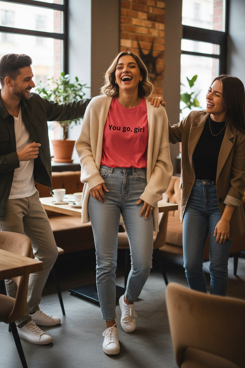 You got, girl! – Das CRAZY Jugendwort T-Shirt – lockeres rotes Shirt – Geschenkidee – KCCMShop"